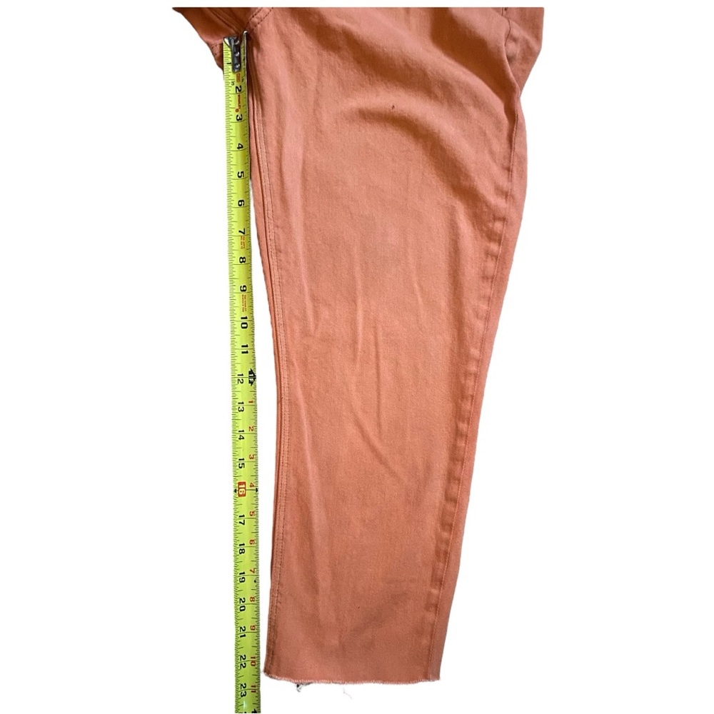 American Eagle Outfitters Orange Cropped Jeans - Picture 8 of 9